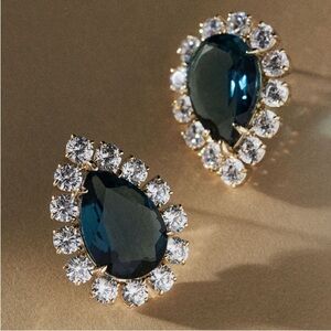 Nicola Bathie Blue Mismatched Stud Earrings
